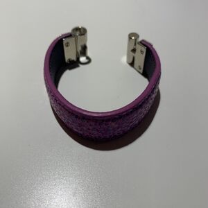 🏆 Purple Leather Bracelet